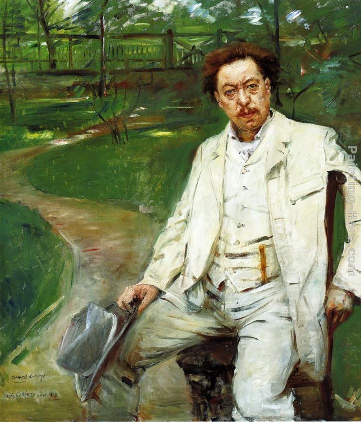 Portrait of the Pianist Conrad Ansorge painting - Lovis Corinth Portrait of the Pianist Conrad Ansorge art painting